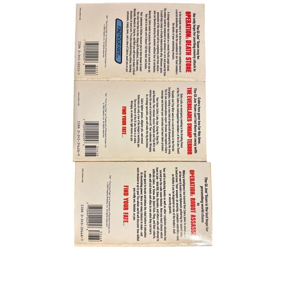 Vintage G.I. Joe Find Your Fate Adventure Books Set Of 6 1980s with box - Picture 2 of 8